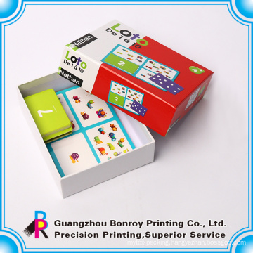 Good quality game card cardboard box with lid and bottom